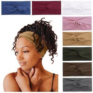 Headbands for Women Non Slip Turban Headband Boho Wide Head Band